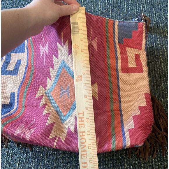 Woman Bags Female Handbag Hand One Shoulder Crossbody Bags Tassel western aztec - Picture 2 of 7